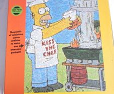 Simpsons Photomosaics Chef Homer Kiss The Chef 1000 Piece Jigsaw Puzzle