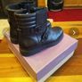 Clarks Ines Dot jnr Black leather Girls boots 33 New with tags Image 6
