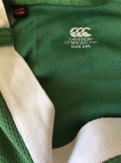 Ireland Jersey. Rugby Union. Super Rare Player Specification Home Jersey From Triple Crown Winning Season 2006-2007. Official Canterbury Jersey.