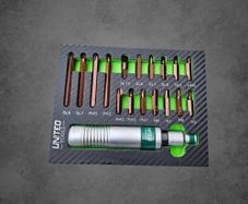 18pc UNITED Tools 1/2 Inch Drive Impact Driver Set with Hardened Steel S2 Bits
