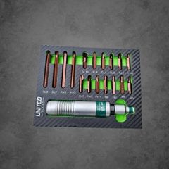 18pc UNITED Tools 1/2 Inch Drive Impact Driver Set with Hardened Steel S2 Bits