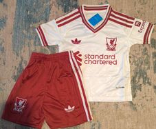 Liverpool away kit sizes season 26/27 Kids