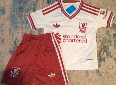 Liverpool away kit sizes season 26/27 Kids