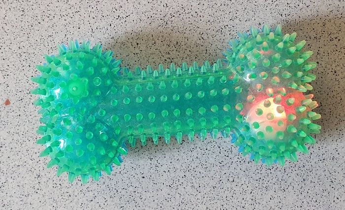 New - A Cute Dog Toy - Squeeks and Flashes - #