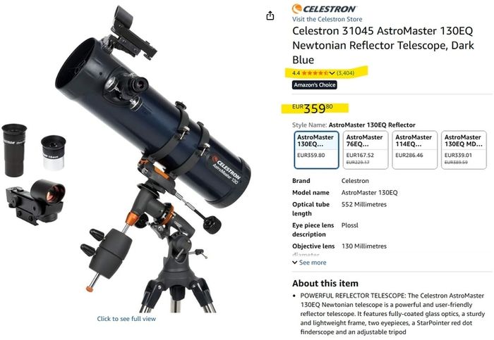 Reflector Telescope