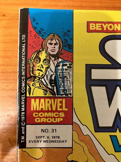 Comic: 'Star Wars Weekly' no. 31 / 1978