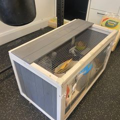 Large wooden hamster cage