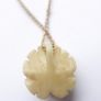Vintage Dainty Flower Pendant Necklace 1/20 12K Gold Plated . length 16" Image 10