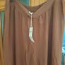 BNWT Next Wide Chocolate Brown Rochelle summer pants size UK18 EU46 Postage included Image 3