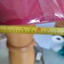 Vintage Hand turned wood table lamp 60 CM. tall. Image 5