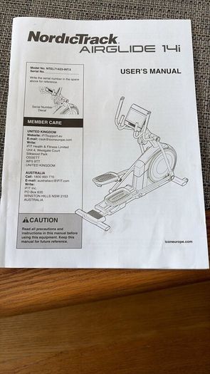 NordicTrack Airglide 14i Elliptical