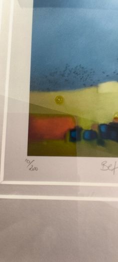 SET OF 2 FRAMED The artwork appears to be a limited edition print 1- Before the Storm II. 2- Evening by the Birch Tree.