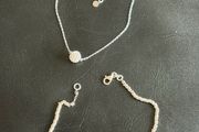 2 sterling silver bracelets