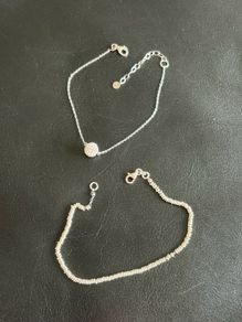 2 sterling silver bracelets