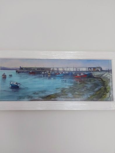 Original Oil Painting Skerries Harbour