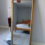 Large gold effect distressed effect mirror Image 3