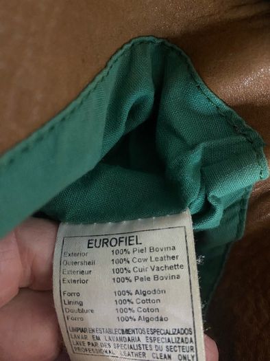 Cortefiel Leather Shoulder Bag