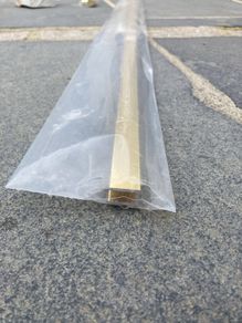 Wetroom gold glass profile kit