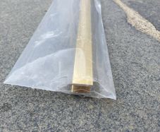 Wetroom gold glass profile kit