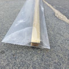 Wetroom gold glass profile kit