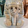 cast concrete Egyptian Pharoah Tutankhamun King Tut statue indoor outdoor ornament garden patio porch conservatory Image 3