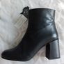 Hispanitas -  Black Leather Ankle Boots - Size 38 UK 5 - BNWT RRP 170 Image 2