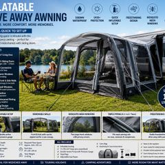 Inflatable Drive Away Campervan Awning 10m2 Living Space