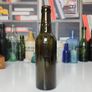107 - Vintage Antique Green Glass Embossed Letters Bottle Saorstat Eireann Irish Free State 1922 - 1937 Image 2