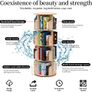 Rotating 360 Hexagonal Children's Bookcase - Tall Floor Standing Corner Book Shelf Storage Rack for Home Image 6