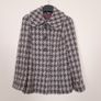 Monsoon Grey Houndstooth Wool Blend Short Coat 10UK/38EU Image 9
