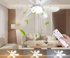 Brand New DBFAIRY 52CM Ceiling Fan with Lighting and Remote Control,