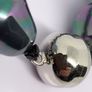 Peacock Color Shell Pearl Bracelet (Size - 8) in Rhodium Overlay Sterling Silver Image 10