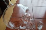 New glass crystal SKULL Decanter. 1000ml fill.