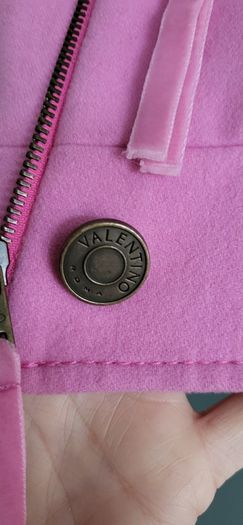 VALENTINO pink wool biker cropped jacket Sz 44 Italian = (Fit 12 UK) - Rrp 695 (New)