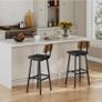 Bar Stools Set of 4, PU Upholstered Image 5