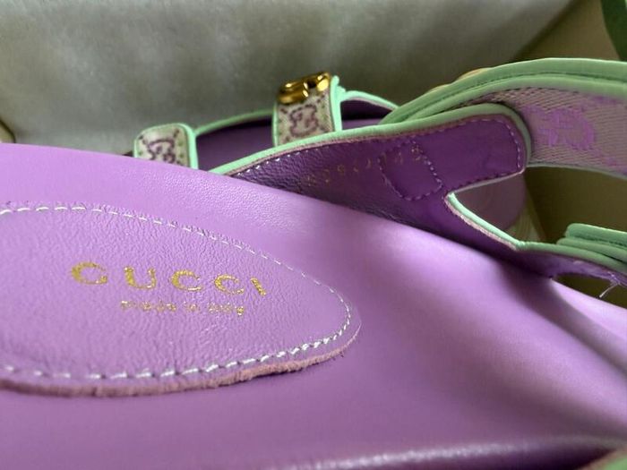 Gucci GG Crystal Canvas Sandals