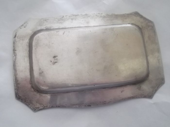 a small antique sterling  silver tray