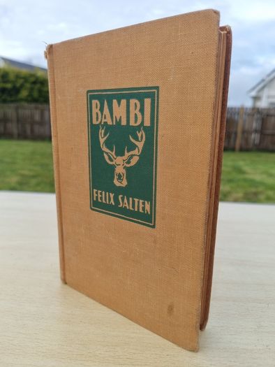 Bambi 1929 Hardcover Antique Book by Felix Salten 1st English Edition