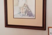 Bessie Pease Gutmann Vintage Print entitled GIRL and DOG - SHAME
