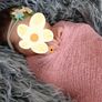baby swaddle and fur for photography Image 6