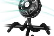 Stroller Fan,2600mAh Battery Powered Car Seats Clip-on Fan Ultra Quiet 3 Speed
