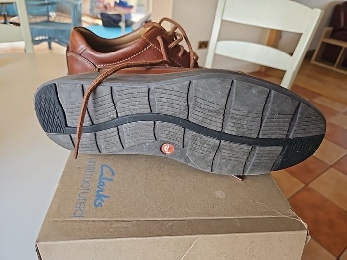 Mens Brown leather Clarks Shoes