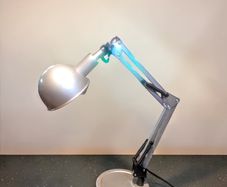 Adjustable heavy industrial style metal lamp