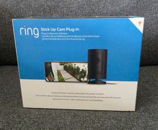 Ring Stick Up Cam Plug In Black Indoor Outdoor Security Camera
