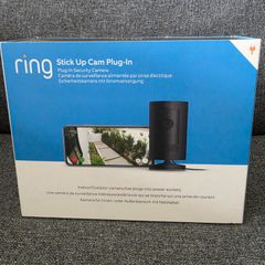 Ring Stick Up Cam Plug In Black Indoor Outdoor Security Camera