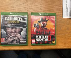 Xbox One Call of Duty WWII & Red Dead Redemption 2 Games