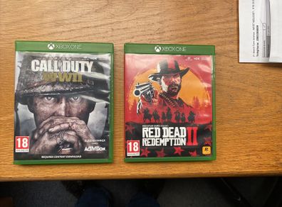 Xbox One Call of Duty WWII & Red Dead Redemption 2 Games