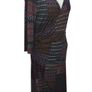 Ladies multicoloured midi wrap dress size 16 Image 2