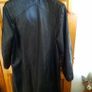Vintage Long Leather Coat Size Medium 8 to 12 - AV Image 3