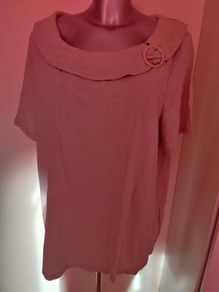 Plus size beige cotton top size UK26 EU52/54 Postage included
